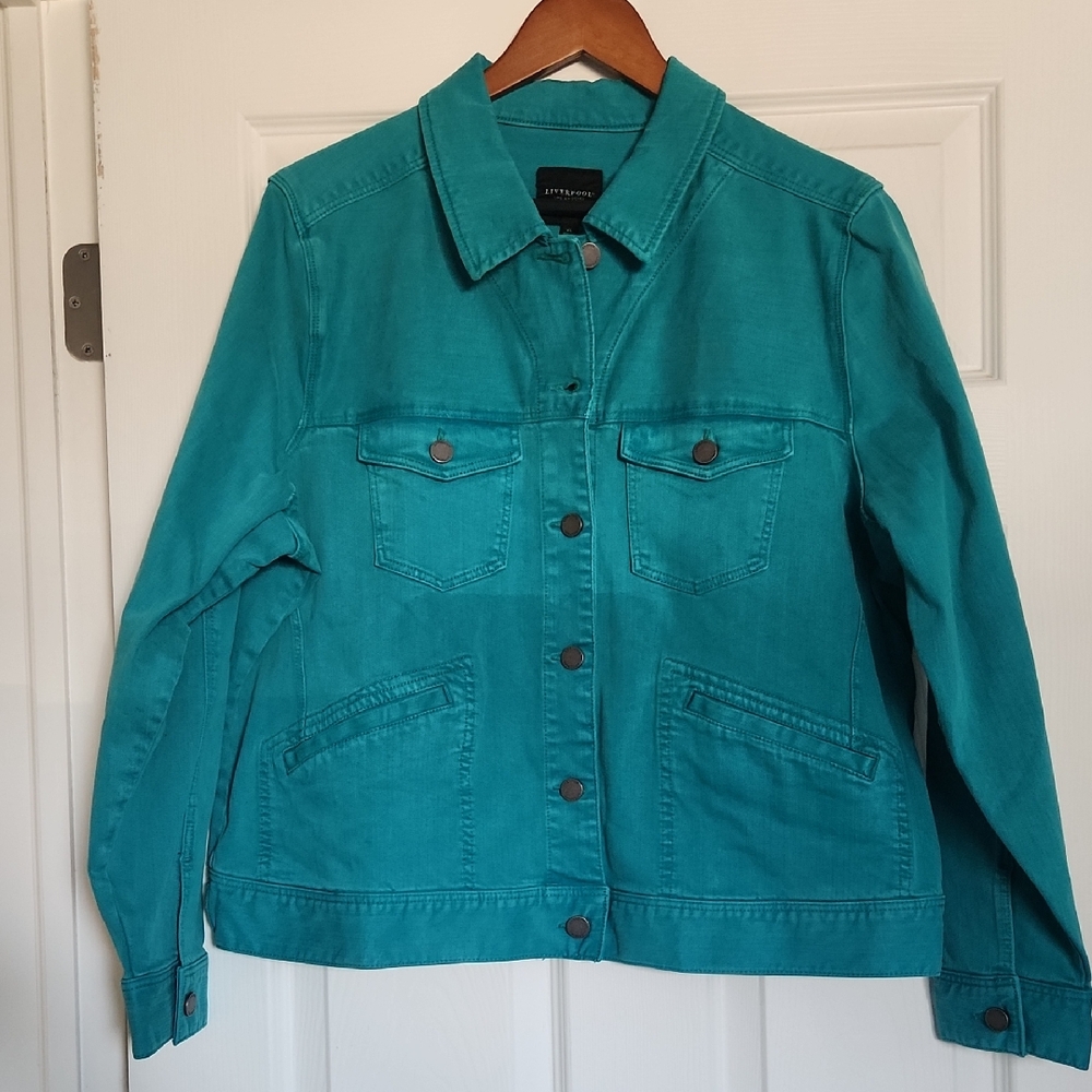 Liverpool Teal Jean Jacket